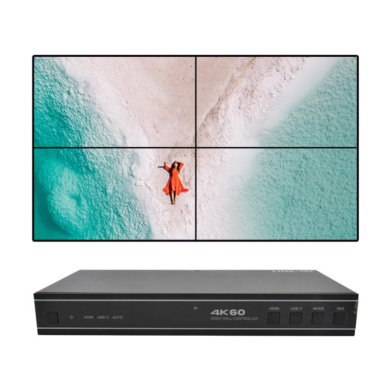 Удобный для пользователя 1X4 HDMI видеостенный контроллер с поддержкой USB-C Input Audio и RS232