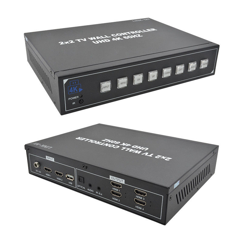 1X4 1X3 1X2 2X1 3X1 4X1 UHD TV Wall Processor для максимального разрешения 3840x2160 60Hz