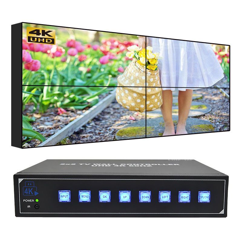 Контроллер на стене 4K для 4 телевизоров USB HDMI видео на стене 2x2