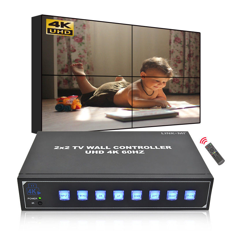 4 телевизора 4K видеопроцессор поддерживает 180° вращение Максимальное разрешение 3840*2160 60Hz